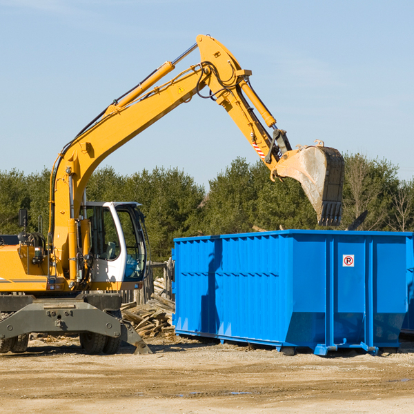 are there any restrictions on where a residential dumpster can be placed in Lander County NV